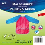 TSI 49283-P Malschürze für Kinder Polyester Pink Blau 60 x 44 cm
