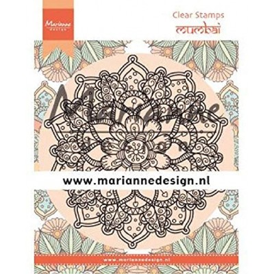 Marianne Design Clear Silikonstempel Mandala Mumbai zum Stanzen Bastelarbeiten