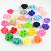 HXSCOO 30 Teile los 1.6 '' Mini Filz Rose Blume Stirnband DIY. Materialbekleidung zubehör 30 Farbe zufällig