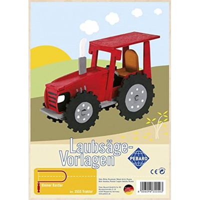 Laubsägevorlage aus Sperrholz Motiv Traktor