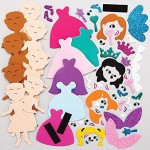 Baker Ross AX123 Prinzessin-Magnet-Kits mischen und kombinieren ideal für Kinder-Kunst und Handwerk 8 Stück