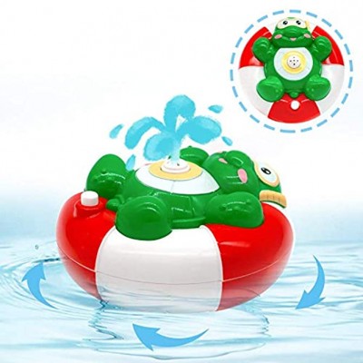 Akokie Badespielzeug Schildkröte Badewanne Wasserspray Rotieren Pool Spielzeug Baby Geschenk für Jungen Mädchen ab 2 3 4 Jahr