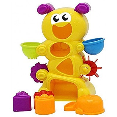 Bade Raupe Spielzeug für Badewanne mit Wasserrad Steckspiel UVM