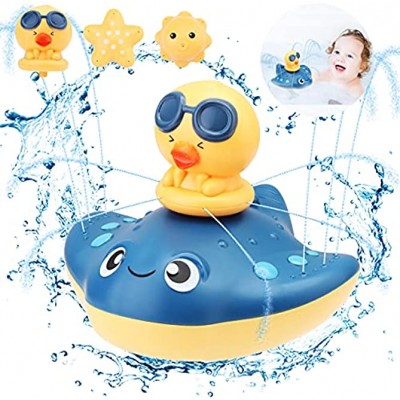 VUENICEE Badespielzeug Badewannenspielzeug Wasserspielzeug für Baby Badewanne Badetiere Spielzeug Kinder Schwimmbad Pool Geschenk Mädchen Junge Blau