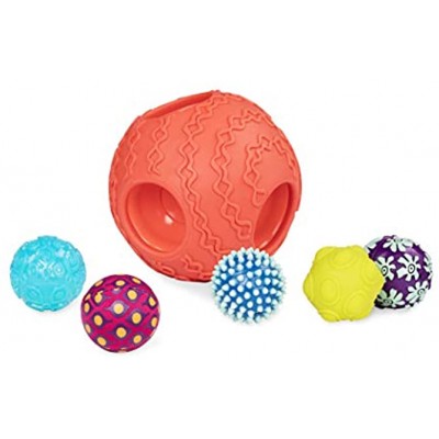 B. toys Baby Spielzeug 6 Bälle mit verschiedenen Formen Farben und Texturen Baby Ball Set – Motorikspielzeug für Kinder ab 6 Monaten