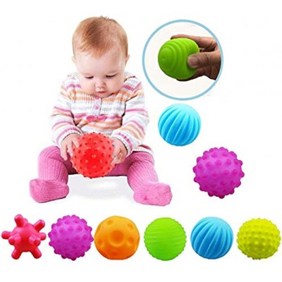 Baby Sensorik Spielzeug Infant Sensory Squeeze Ball Texture Multi Massage Soft Bälle Set,6pcs by VintageⅢ