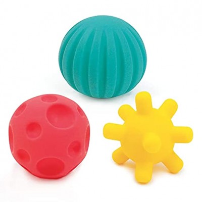 Ludi 30079 Kleine sensorische Bälle in verschiedenen Formen und Farben weicher Kunststoff 6 Monate Mehrfarbig 6,8 cm