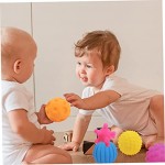 SunaOmni Strukturierter sensorischer Ball 6 stücke Buntes strukturiertes Multi Ball taktiles sensorisches Stapelspielzeug für Erkundung und Engagement Alter 6 Monate