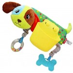 Hängende Rasselspielzeug Cartoon Hundelagerungstasche Crossbar Anhänger Weiche Plüsch Baby Betttasche Gefüllte Handbell Baby Rasselspielzeug