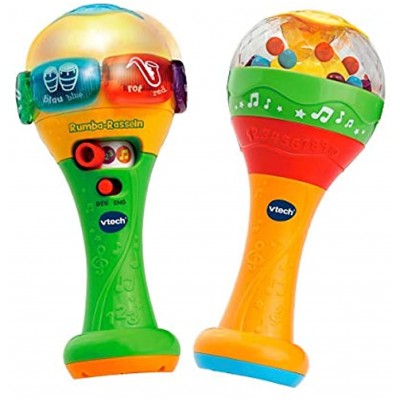 Vtech 80-607544 Rumba-Rasseln bilingual Babyspielzeug Mehrfarbig